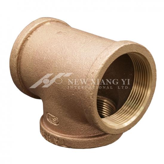 Brass female tee connector
